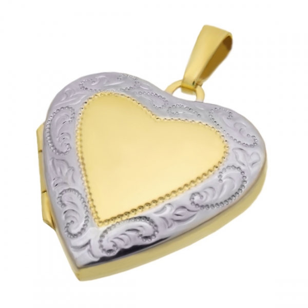 Goldenes Herz-Medaillon Ariane